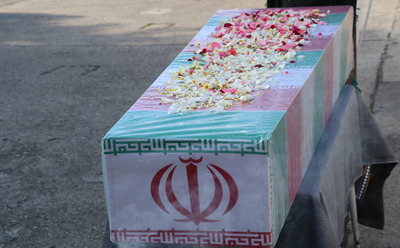 مراسم وداع با پیکر مطهر شهید گمنام در شرکت نکاچوب برگزار شد 