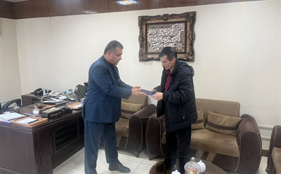 تقدیر از جانباز سرافراز شرکت نکاچوب
