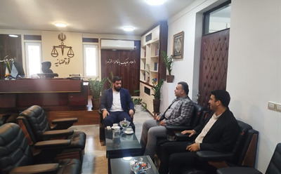 دیدار مدیرعامل شرکت نکاچوب با رئیس دادگستری شهرستان نکا