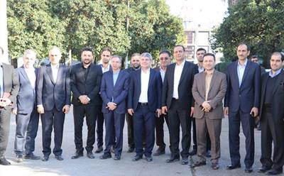 بازدید اعضای هیأت مدیره بانک ملی ایران ، مدیر عامل و اعضای هیأت مدیره هلدینگ آینده پویا از شرکت نکاچوب